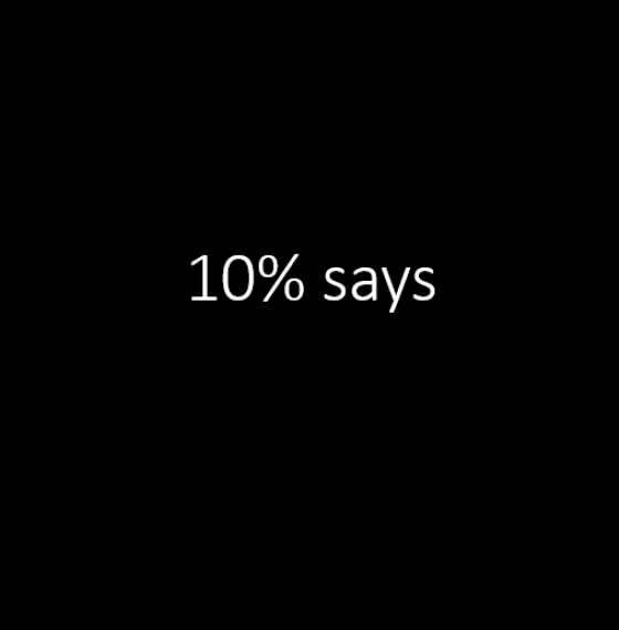 10% says Weber