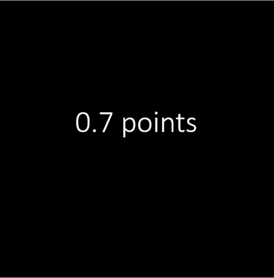 0.7 points in market share lost