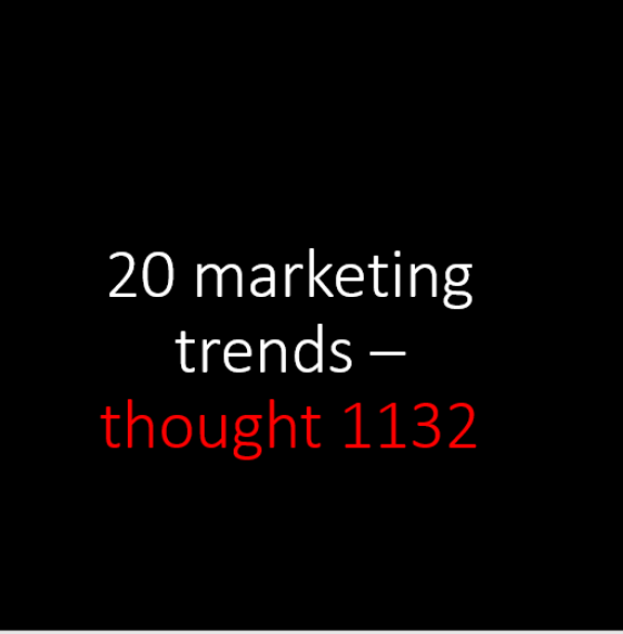 have just one marketing strategy and one marketing team