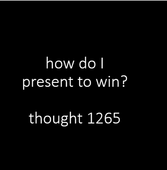 15 seconds is all you have – if you are presenting for 15 minutes