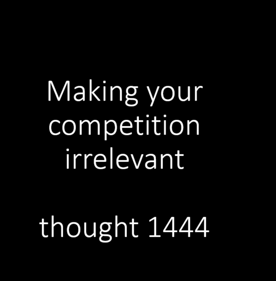 Differentiation involves customers and competitors