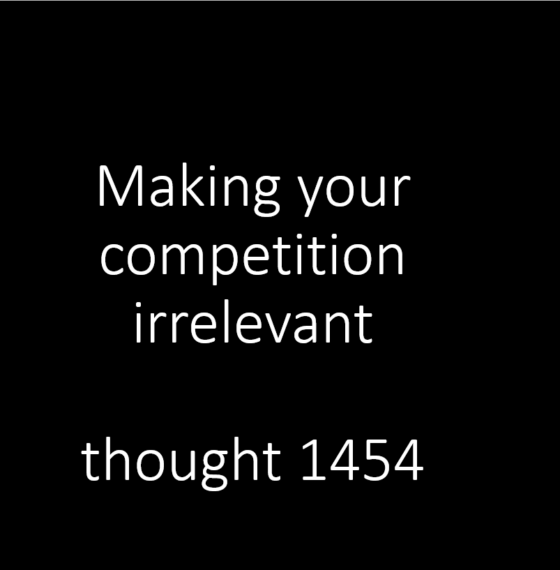 Develop a strategic competitive advantage