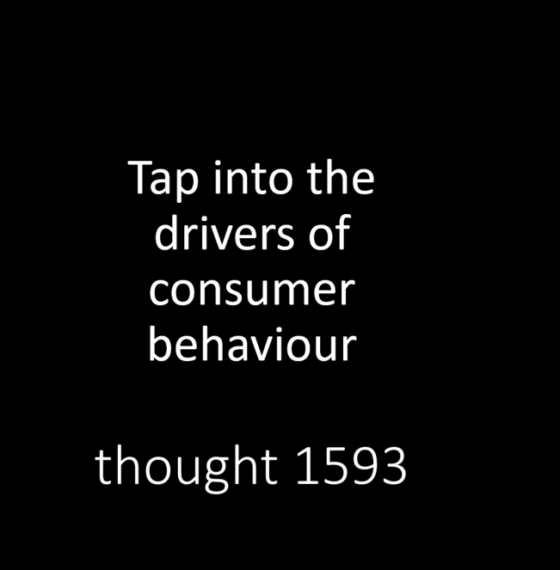 TAP INTO THE DRIVERS OF CONSUMER BEHAVIOUR