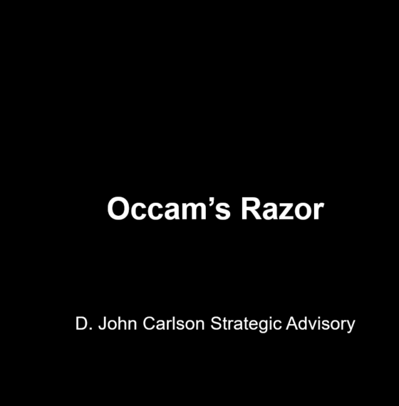 OCCAM’S RAZOR