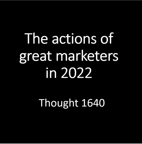 GREAT MARKETERS IN 2022 – HAVE THEIR EGO IN CHECK.